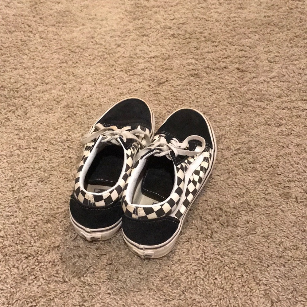 Primary Checkered Old School Vans